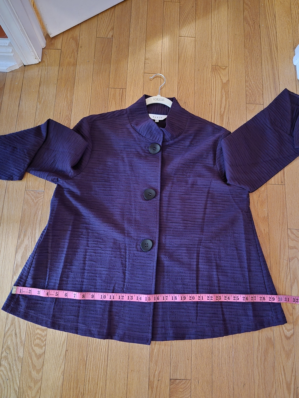 NWOT Kleio Eggplant Textured Lagenlook 1X